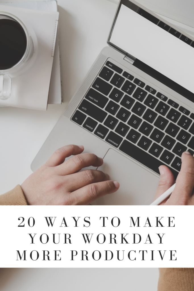 20 Ways to stay a productive with a pictures of a laptop